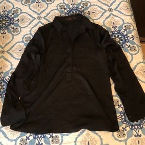 The limited black long sleeve blouse